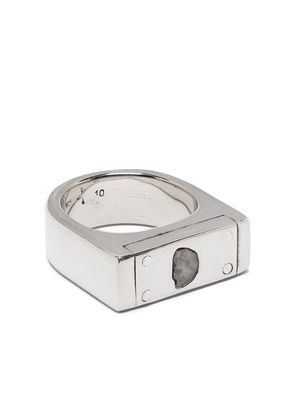 Parts of Four 9mm plate ring - Silver