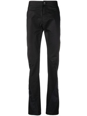 Rick Owens DRKSHDW panelled slim-fit trousers - Black