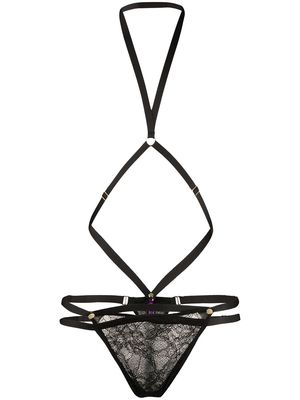 Maison Close removable harness thong - Black