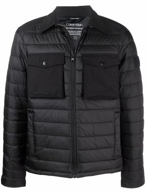 Calvin Klein padded shirt jacket - Black