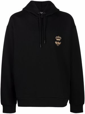 Dolce & Gabbana bee and crown hoodie - Black