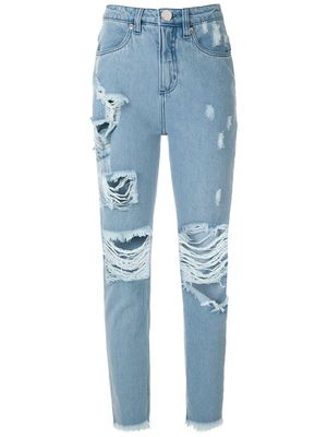 Olympiah high-rise ripped jeans - Blue