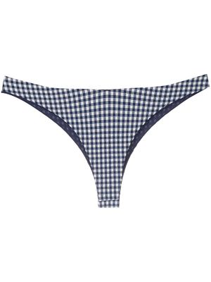 MC2 Saint Barth vichy brazilian bikini bottoms - Blue