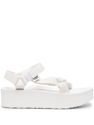 Teva side-buckle platform sandals - White