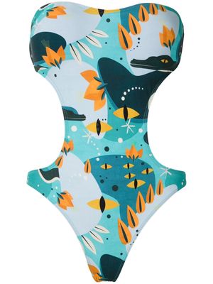 Lygia & Nanny Taylor printed swimsuit - Blue