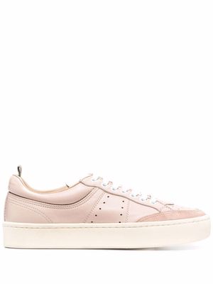 Officine Creative leather lace-up sneakers - Pink