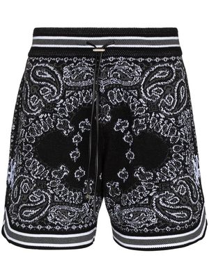AMIRI Bandana drawstring shorts - Black