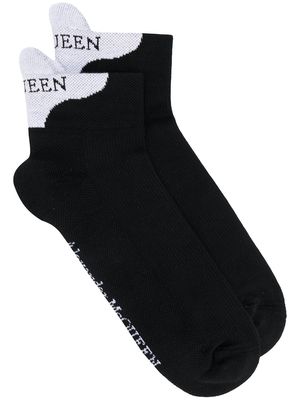 Alexander McQueen signature logo socks - Black