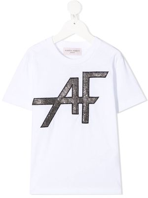 Alberta Ferretti Kids AF-embroidered T-shirt - White
