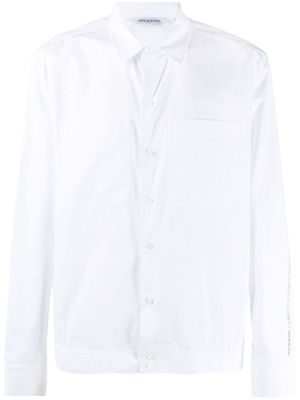 Neil Barrett patch-pocket long-sleeve shirt - White