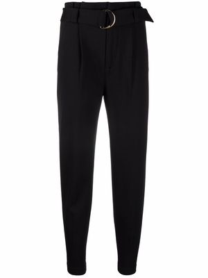 Lauren Ralph Lauren belted slim-fit trousers - Black