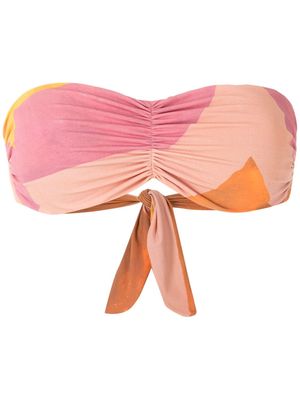 Clube Bossa Venet ruched bikini top - Multicolour