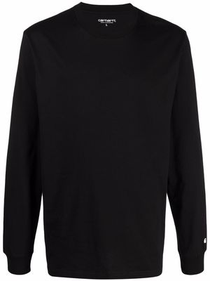 Carhartt WIP plain black sweatshirt