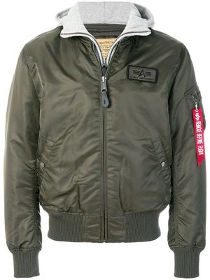 Alpha Industries layered bomber jacket - Grey