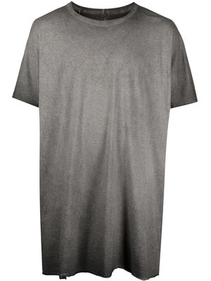 Boris Bidjan Saberi seam-detail T-shirt - Grey