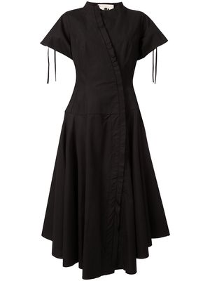 Aganovich flared shirt dress - Black