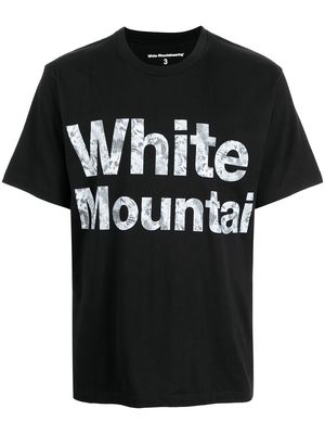White Mountaineering forest logo-print cotton T-shirt - Black