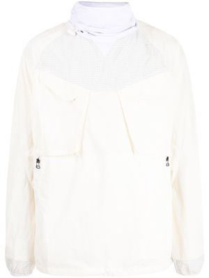 Maharishi pullover funnel-neck jacket - White