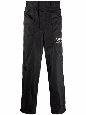 AMBUSH logo-print leg trousers - Black