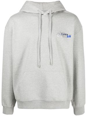 Ader Error logo print hoodie - Grey