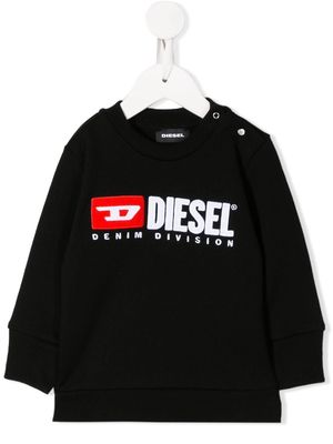 Diesel Kids logo print sweatshirt - Black