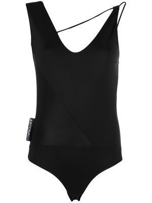 Just Cavalli asymmetric strap bodysuit - Black