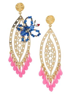 Amir Slama butterfly earrings - Pink