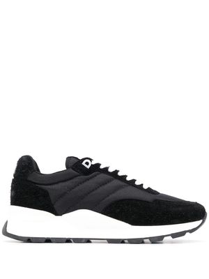 AMI Paris Spring leather-trimmed sneakers - Black