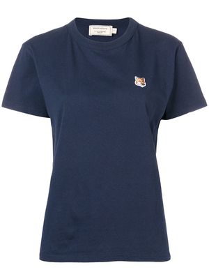 Maison Kitsuné Fox patch T-shirt - Blue
