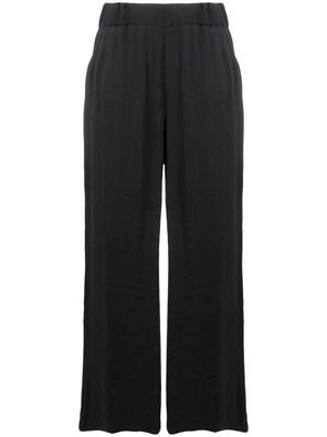 Fay high-waisted cropped trousers - Black