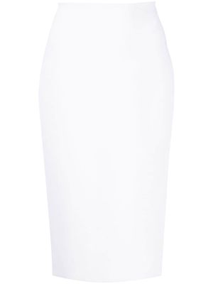 Herve L. Leroux high-waisted pencil skirt - White