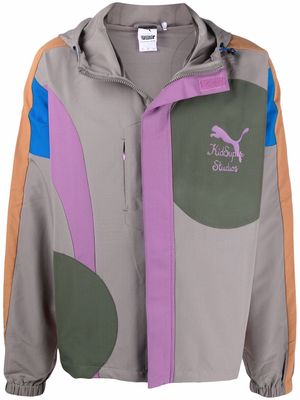 PUMA logo-print zip-up jacket - Grey