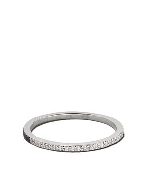 Botier 18kt white gold Day And Night diamond eternity ring - 18 CT. WHITE GOLD