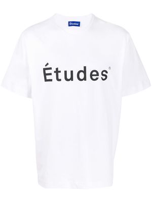Etudes logo print T-shirt - White