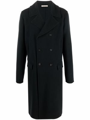 Massimo Alba double-breated button coat - Black