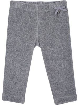 Lapin House high-waisted bow detail leggings - Grey