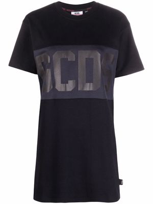 Gcds logo-print cotton T-shirt dress - Black