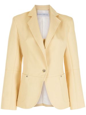 Gloria Coelho pockets empire-line blazer - Yellow