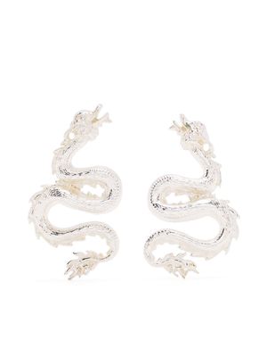 Natia X Lako Dragon silver earrings