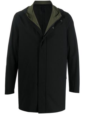 Harris Wharf London concealed-fastening raincoat - Black