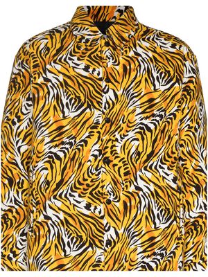Neighborhood tiger print shirt jacket - Yellow