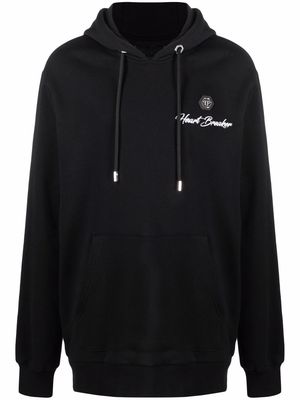 Philipp Plein Heartbreaker drawstring hoodie - Black