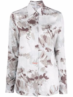 Off-White camouflage-print long-sleeve shirt - Grey
