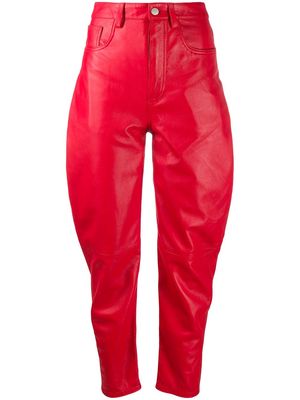 The Attico high-waisted tapered trousers
