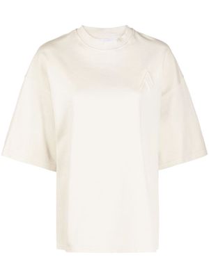 The Attico round neck short-sleeved T-shirt - Neutrals