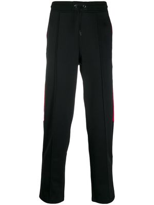 Givenchy pleat detail side stripe track pants - Black