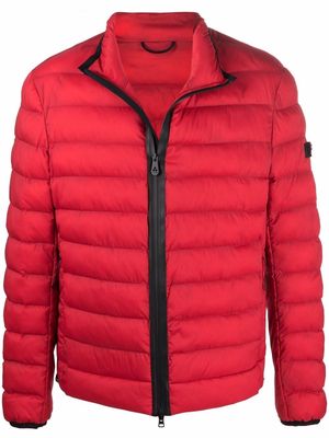 Peuterey quilted-finish padded jacket - Red