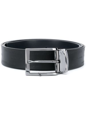 Emporio Armani square buckle belt - Black