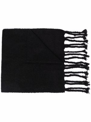 Ader Error long fringed scarf - Black