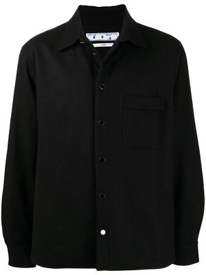 Off-White long-sleeve shirt jacket - Black